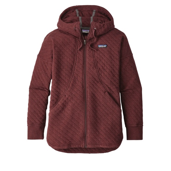 Patagonia Tops - Patagonia W's Organic Cotton Quilt Hoody Style #25316 light balsamic maroon S